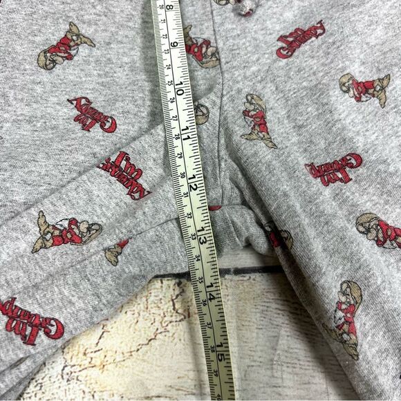 Disney Vintage Grumpy Y2K Gray Loungewear Pajama Capri Pants Size XL - Picture 9 of 10
